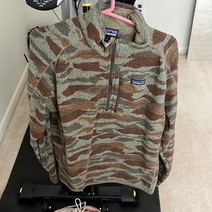 Camo Patagonia quarter zip